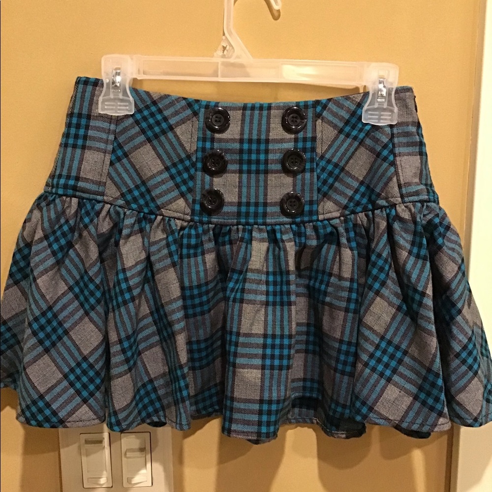 Plaid mini skirt